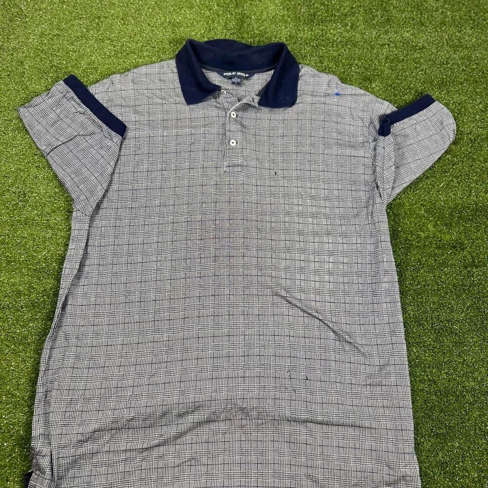 Polo-ralph-lauren Men's Blue and Grey Polo-shirts